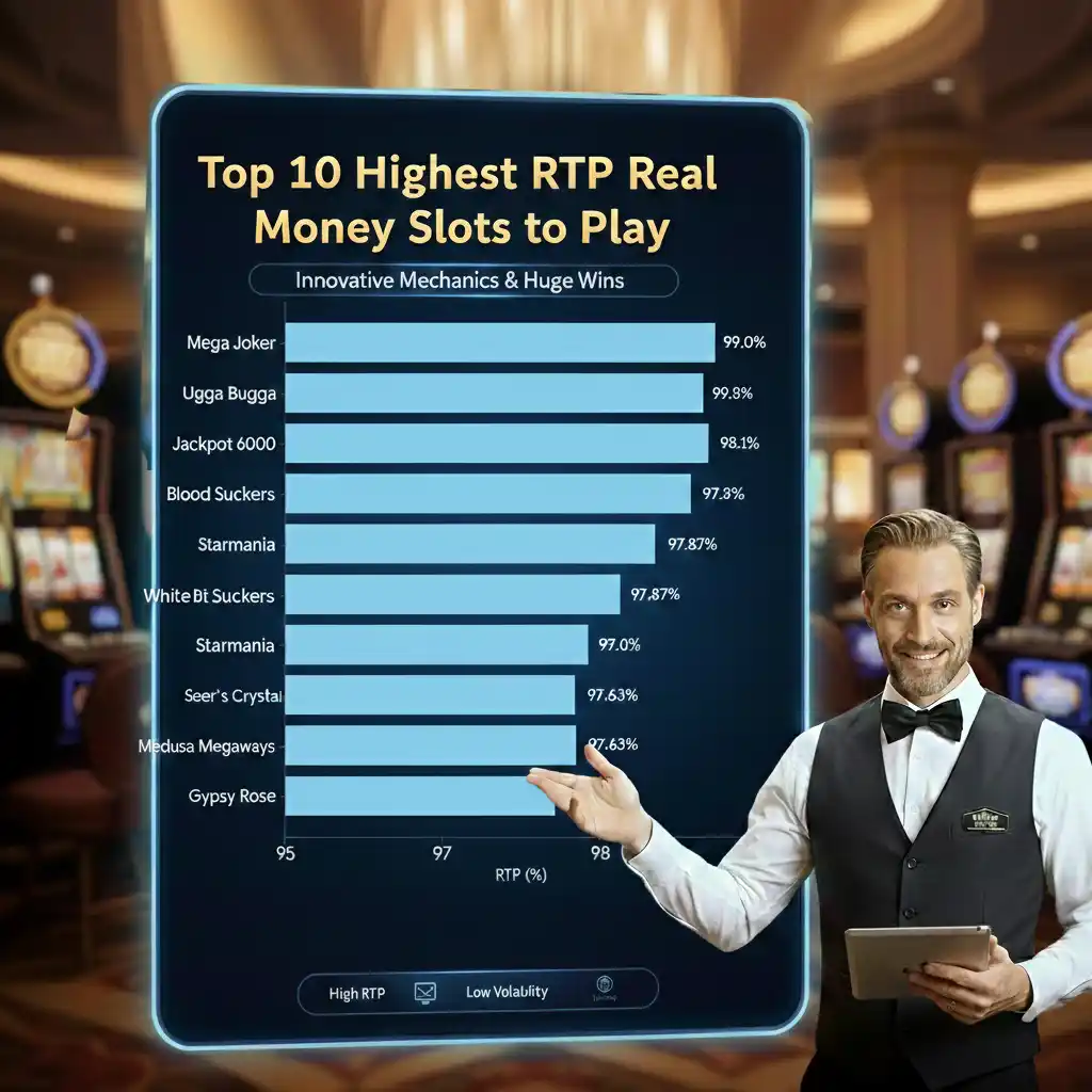Top 10 Highest RTP Real Money Slots to Play