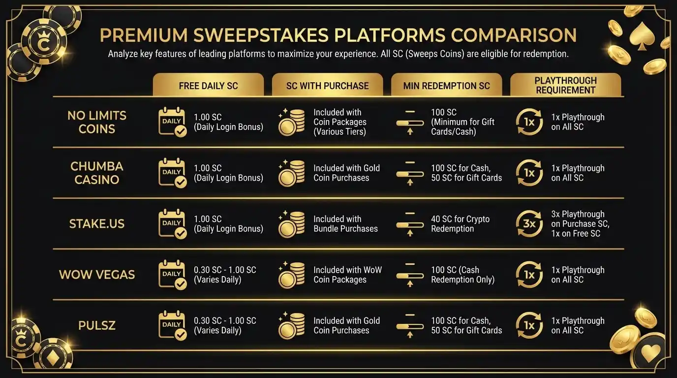 Comparison chart breaking down Gold Coins versus Super Coins mechanics at sweepstakes casinos