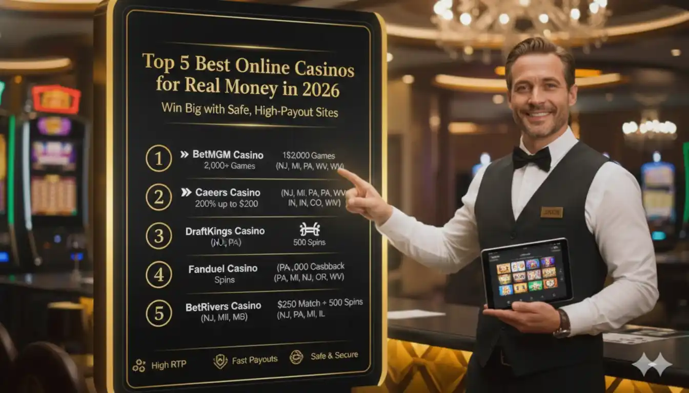 Top 5 Best Online Casinos for Real Money in 2026: Win Big with Safe, High-Payout Sites